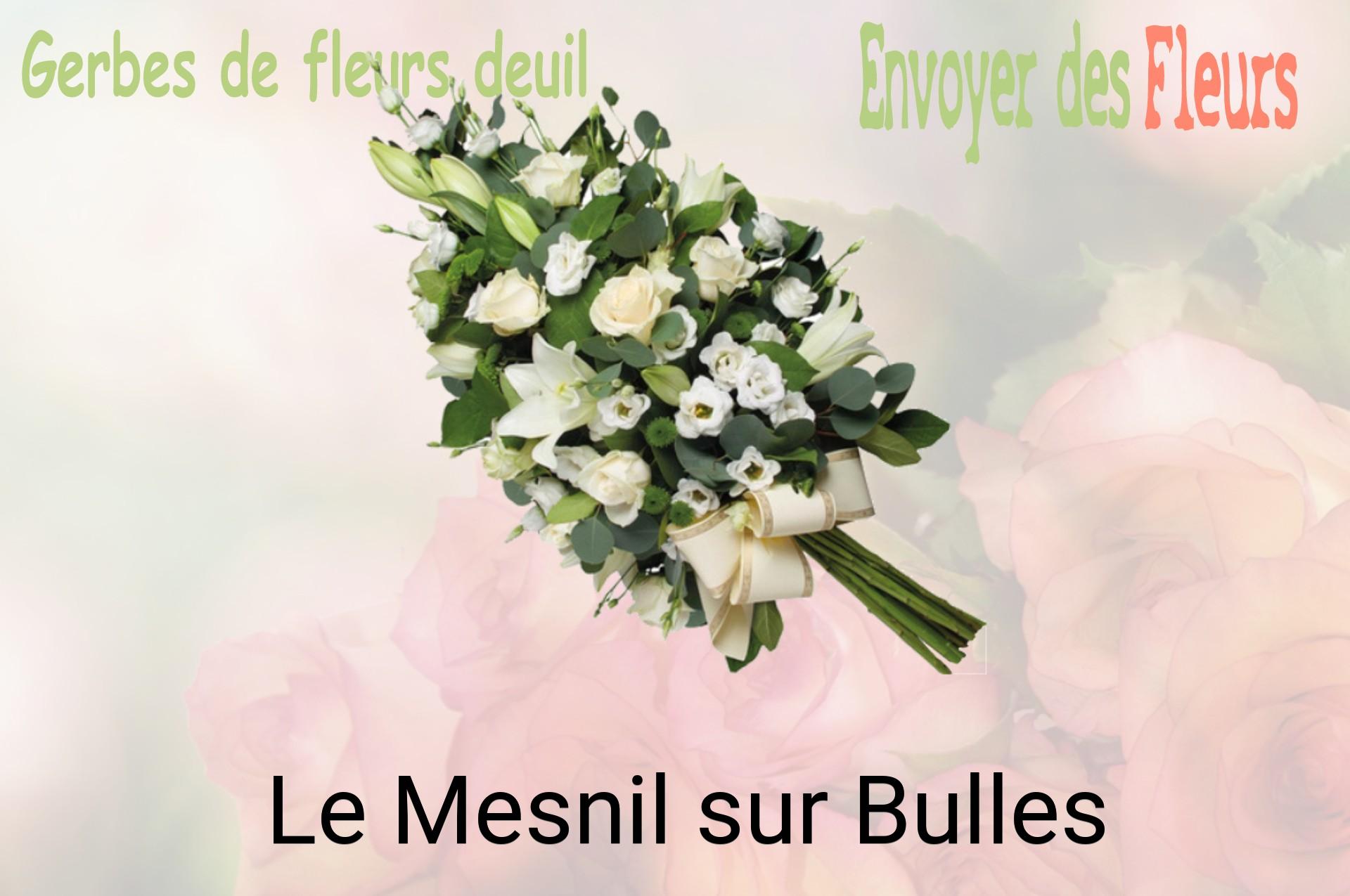 Gerbe de fleurs de deuil livrée à Le Mesnil-sur-Bulles